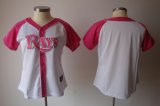 women mlb tampa bay rays blank white and pink jerseys [2012]