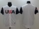 Men's USA Baseball Blank Majestic White 2017 World Baseball Classic Stitched Jersey