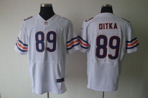 nike nfl chicago bears #89 ditka elite white jersey