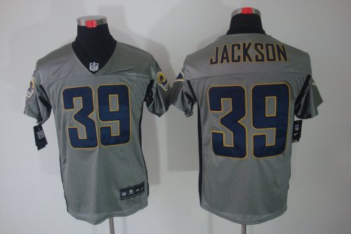 nike nfl st. louis rams #39 jackson elite grey jerseys [shadow]