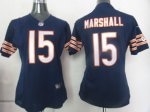 nike women nfl chicago bears #15 marshall blue cheap jerseys [ga
