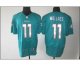 nike nfl miami dolphins #11 wallace elite green jerseys