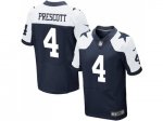 Men's Nike Dallas Cowboys #4 Dak Prescott Navy Blue Elite Thanksgiving Throwback Stitched NFL Jersey