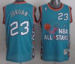 NBA 1996 All-Star #23 Michael Jordan Green Swingman Throwback Jersey