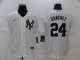 Men's New York Yankees #24 Gary Sanchez White 2020 Baseball Jersey