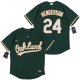 2020 New Baseball Oakland Athletics #24 Rickey Henderson Green Stitched Jersey