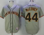 men mlb san francisco giants #44 willie mccovey grey cool base stitched throwback baseball jerseys