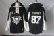 Men NHL Pittsburgh Penguins #87 Sidney Crosby Black Hooded Sweatshirt Stitched NHL Jersey