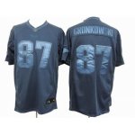 nike nfl new england patriots #87 gronkowski navy blue [drenched