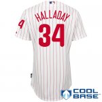 Baseball Jerseys philadelphia phillies #34 halladay white(red st
