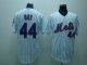 Baseball Jerseys new york mets #44 bay white(blue strip)