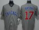 mlb majestic chicago cubs #17 kris bryant grey new cool base jerseys