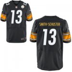 Men's NFL Nike Pittsburgh Steelers #13 JuJu Smith-Schuster Black Elite Jerseys