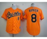 mlb baltimore orioles #8 ripken orange jerseys