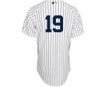 mlb new york yankees #19 white jerseys (black strip)