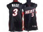Basketball Jerseys miami heat #3 wade black