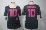 nike women nfl new york giants #10 manning dk.grey [breast cance