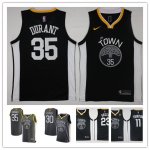 Basketball Golden State Warriors Hot Players Kevin Durant Stephen Curry Black Swingman Statement Edition Jersey