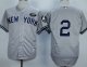 Men MLB New York Yankees #2 Derek Jeter Grey M&N Jerseys [GMS Patch]