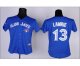 women mlb toronto blue jays #13 lawrie blue jerseys