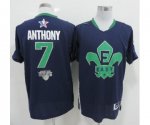 2014 nba all star nba new york knicks #7 anthony blue jerseys