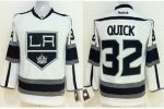 youth nhl los angeles kings #32 quick white jerseys