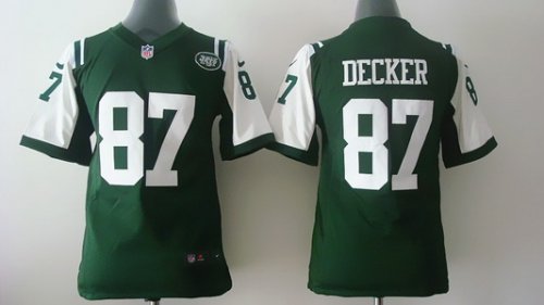 nike youth nfl new york jets #87 decker green jerseys