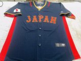 Custom Navy Red Japan Baseball 2023 World Baseball Classic Jersey