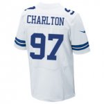 Men's NFL Dallas Cowboys #97 Taco Charlton Nike White 2017 Draft Pick Elite Jersey