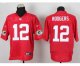 nike nfl green bay packers #12 aaron rodgers elite red jerseys