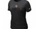 Women New Orleans Sains Black T-Shir