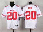 nike nfl san francisco 49ers #20 cox elite white jerseys [cox]