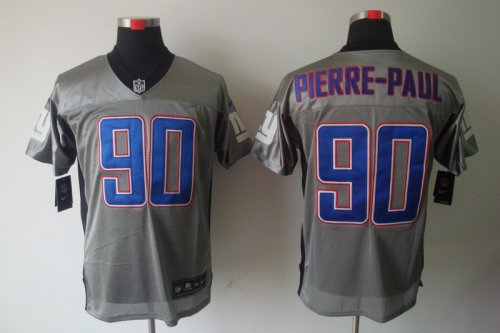 nike nfl new york giants #90 pierre.paul elite grey jerseys [sha