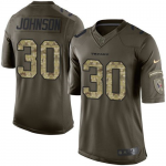 Youth Houston Texans #30 Kevin Johnson Green Salute to Service Limited NIKE NFL Jerseys