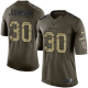Youth Houston Texans #30 Kevin Johnson Green Salute to Service Limited NIKE NFL Jerseys