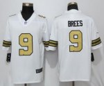 Men's NFL New Orleans Saints #9 Drew Brees Nike White Color Rush Limited Jersey