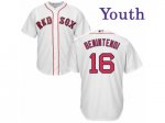 Youth MLB Boston Red Sox #16 Andrew Benintendi Majestic White Cool Base Jerseys