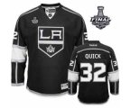 nhl los angeles kings #32 quick black-white [2014 stanley cup]