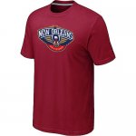 nab new orleans pelicans big & tall primary logo red T-Shirt