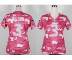 nike women nfl seattle seahawks #3 wilson pink [fashion camo]
