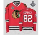 nhl chicago blackhawks #82 kopecky red [2013 stanley cup]
