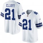 Youth Nike Dallas Cowboys #21 Ezekiel Elliott White Limited NFL Jerseys