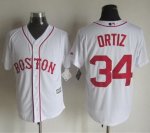 mlb jerseys boston red sox #34 Ortiz White Alternate Home New Co