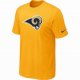 St.Louis Rams sideline legend authentic logo dri-fit T-shirt yel