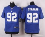 nike new york giants #92 strahan blue elite jerseys