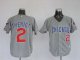 Baseball Jerseys chicago cubs #2 theriot grey