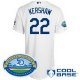 mlb jerseys los angeles dodgers #22 kershaw white(cool base 50th