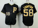 mlb pittsburgh pirates #58 cumpton black jerseys [P]