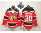 nhl chicago blackhawks #30 belfour red [pullover hooded sweatshi