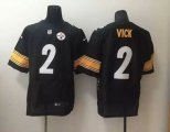 nike pittsburgh steelers #2 vick black elite jerseys